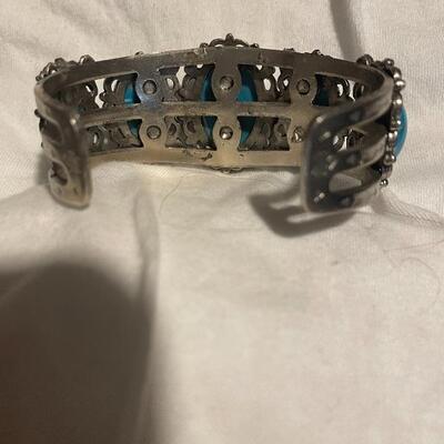 Faux Turquoise Cuff bracelet