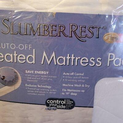Lot 202: SLUMBER REST Full Size Auto Off Heated Mattress Pad