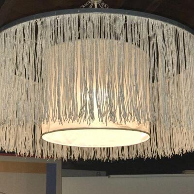 Fringed Swag light Mid Mod Style