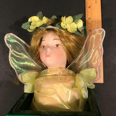 1980s Gorse Fairy Music Box - Rhapsody On A Theme by Paganini - Art by Cicely Mary Barker