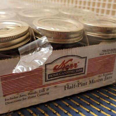 Lot 216: Set of Unused KERR Half Pint Mason Jars