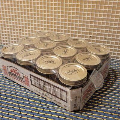 Lot 216: Set of Unused KERR Half Pint Mason Jars