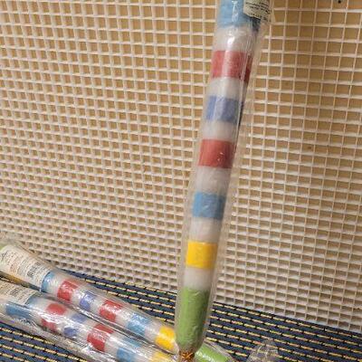 Lot 218: (3) New 25" Tall Hallmark Wax Torches 