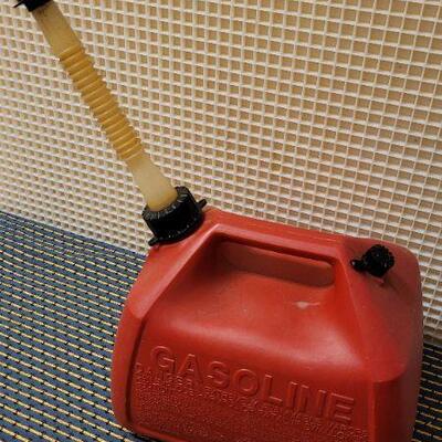 Lot 220: 2.5 Gallon Gasoline Container (has 1" of Unleaded inside)