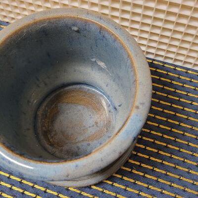 Lot 226: Pre Owned 6" Tall Garden Pot Blue 