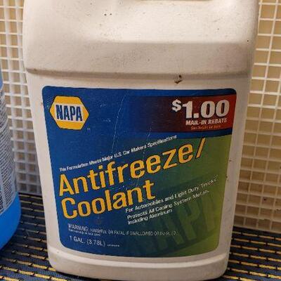 Lot 231: New NAPA ANTIFREEZE + ACE WINDSHIELD FLUID