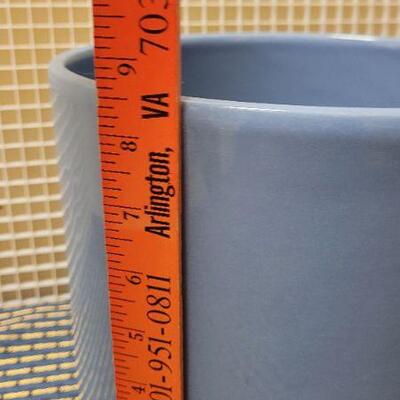 Lot 254: Large 8.5" Tall Blue GAINEY CERAMICS Garden Pot 