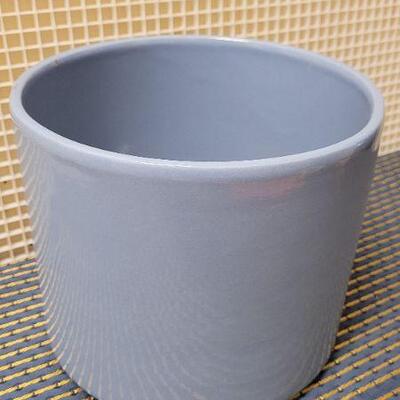 Lot 254: Large 8.5" Tall Blue GAINEY CERAMICS Garden Pot 