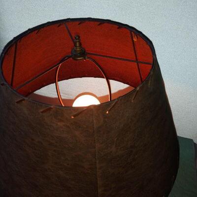 Red Wood Rustic Lamp
