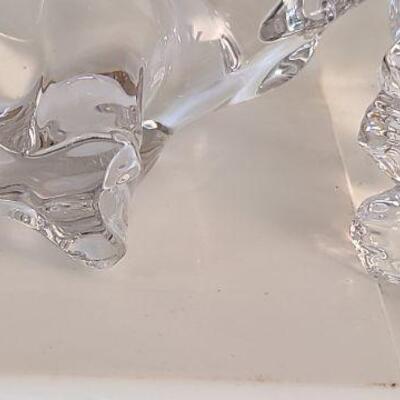 11 piece crystal/art glass figurines: Zanetti, Princess House Germany, ...