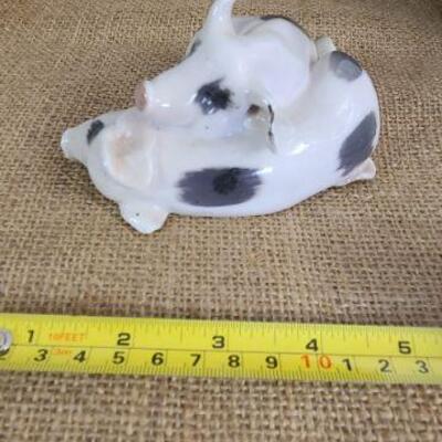 Royal Copenhagen 1950's-60's Pigs sleeping porcelain figurine. 