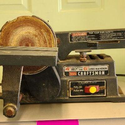 Craftsman 113226424 4" belt/6" disc sander