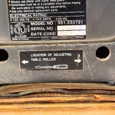 Craftsman 12.5" Planer 9233731 with stand