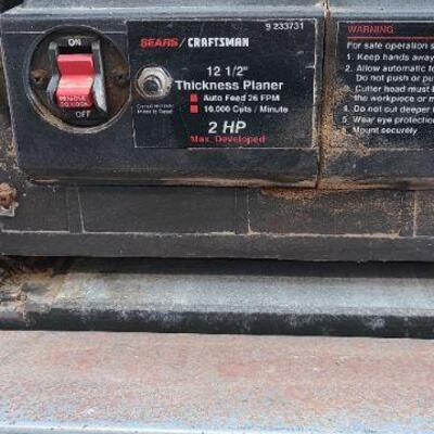 Craftsman 12.5" Planer 9233731 with stand