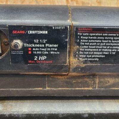 Craftsman 12.5" Planer 9233731 with stand