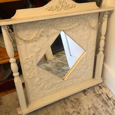 Fabulous mirror with crystals - shabby chic