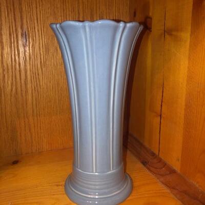 Fiesta ware blue vase 