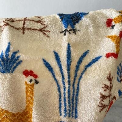 Pair of Vintage Rooster Kitchen Hand Towels YD#022-0075