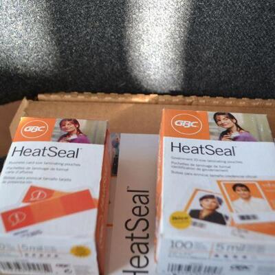 LOT 143    GBC HEAT SEAL H200 AND SUPPLIES