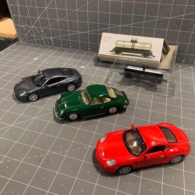 #4 Model Cars & Tank Car