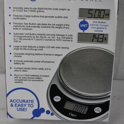 Ozeri ZK14 Pronto Digital Multifunction Kitchen and Food Scale - New