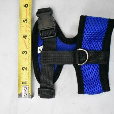 Blue & Black Dog Harness - Small - New