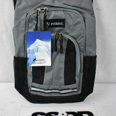 Everest Mini Hiking Pack, Gray & Black - New