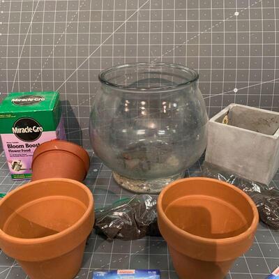 #125 Fishbowl, Pots, Bloom Booster & More