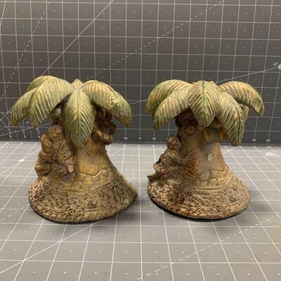 #180 Palm Tree Book Ends