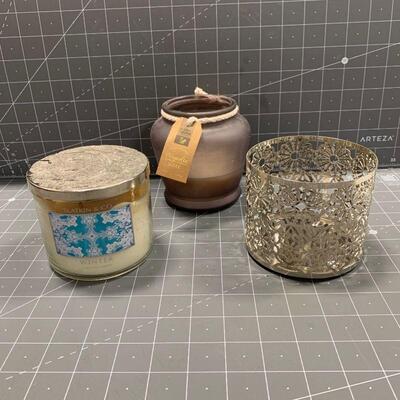 #225 Candle and Candle Holder