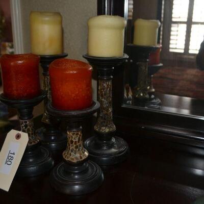 LOT 180 HOME DECOR CANDLES 