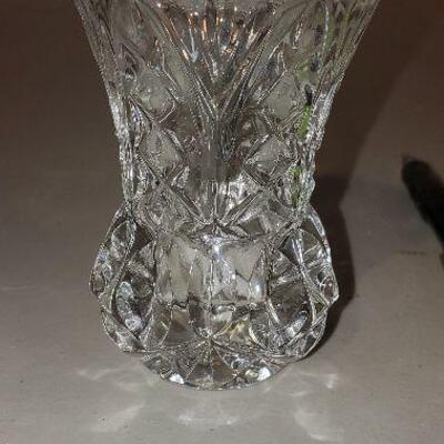 24% Lead Crystal Zajecar Toothpick Holder Small vase  Made in Yugoslavia (item #57)