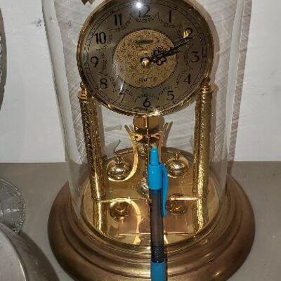 Tall Vintage Anniversary Clock with Dome and Base (item #97)