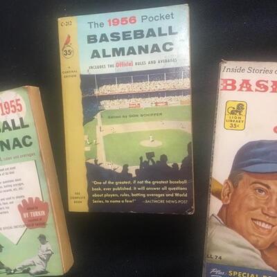 Set of 3 Baseball Almanacs c. 1950s