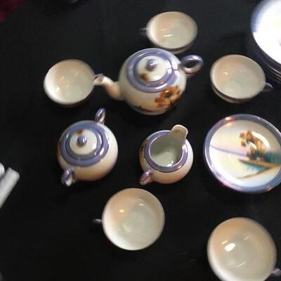 JAPAN Hand Painted Vintage Porcelain Tea Set