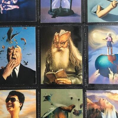 Full Sheet of BIZARRE Surrealism Collector Cards 