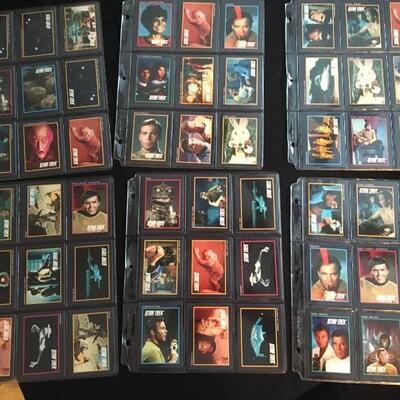 Large Original Star Trek Trading Cards Collection with 6 Sheets