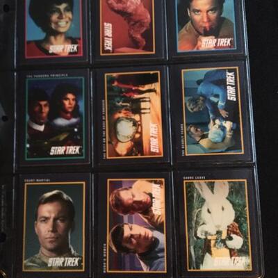 Large Original Star Trek Trading Cards Collection with 6 Sheets