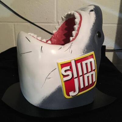 SLIM JIM Great White Shark Advertising Store Display 8.5” x 10” x 8”