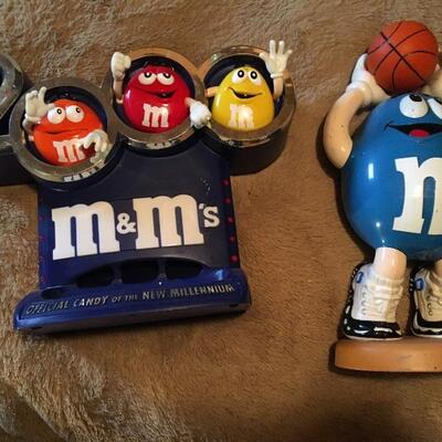 Two Vintage M&M Store Display 13” Dispensers