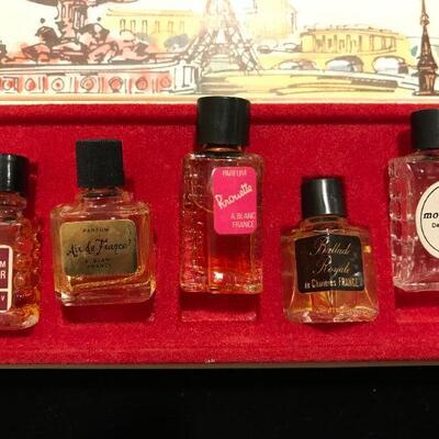 Vintage Miniature Collection of 10 French Perfumes # 1