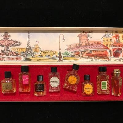Vintage Miniature Collection of 10 French Perfumes # 1