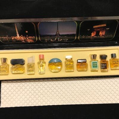 Vintage French Perfumes 10 Miniature Bottles # 2