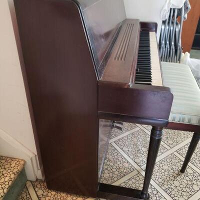 Wurlitzer piano and bench
