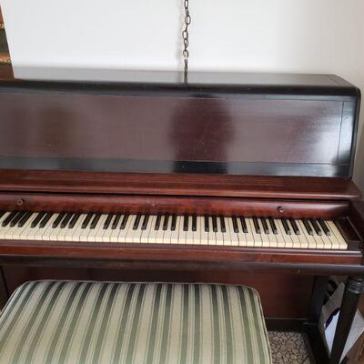 Wurlitzer piano and bench