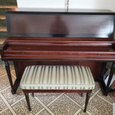 Wurlitzer piano and bench