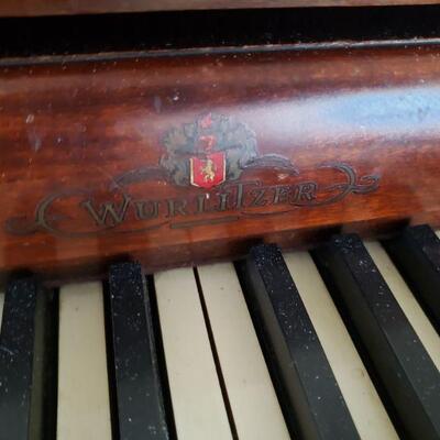 Wurlitzer piano and bench