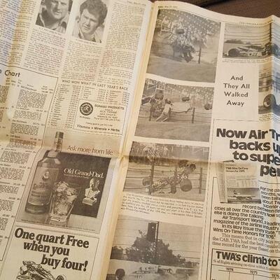 1977 Indianapolis 500 Souvenir Newspaper