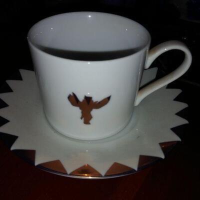 Vintage America West Airlines Cup & Saucer