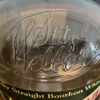 HUGE VINTAGE â€œOLD FITZGERALDâ€ WELLER BOURBON BOTTLE & CRADLE